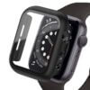 Apple-watch-7-41-45-skal-skarmskydd-heltackande-case-displayskydd-displayfilm-iwatch-tpu-svart