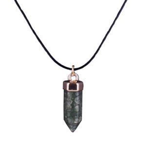 Halsband Med Energisten Resin Quarts Grön Jade