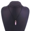 Halsband med energisten resin quarts rosenkvarts