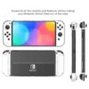 Nintendo switch oled skal heltäckande hard case i plast