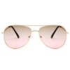 Solglasögon pilot dam guld rosa