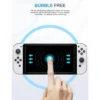 2-pack nintendo switch oled heltäckande skärmskydd i härdat glas