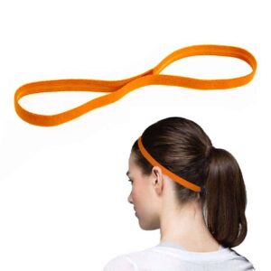 Tunt orange harband pannband for traning yoga