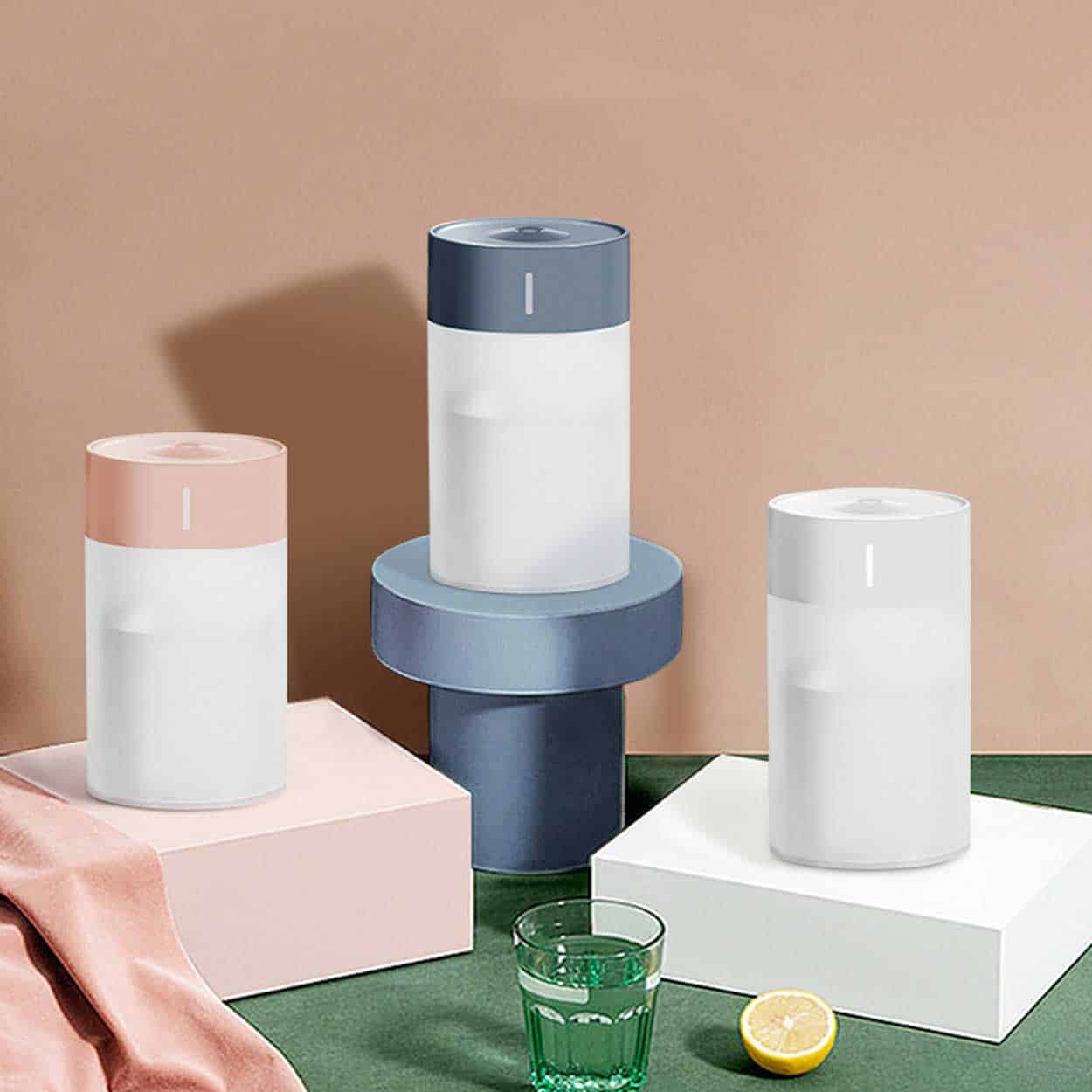 Aroma diffuser luftfuktare med regnbågsbelysning