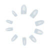 500st nageltippar oval akryl tippar losnaglar clear genomskinliga