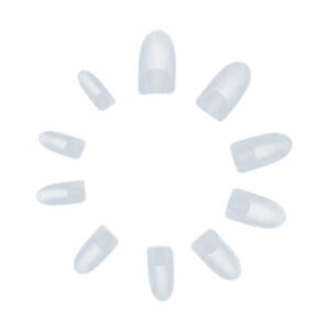 500st Nageltippar Oval Clear Lösnaglar Akryl Tippar