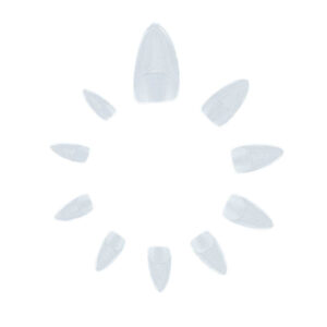 500st Nageltippar Short Stiletto Clear Lösnaglar Akryl Tippar