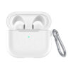 Genomskinligt airpods 3 fodral skyddsfodral med karbinhake