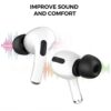 Airpods pro öronkuddar - 3-pack silikon örontoppar vit