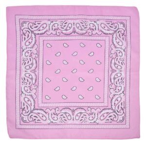 Bandana scarf sjal snusnasduk paisleymonster ljus rosa