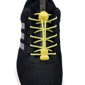 Elastiska skosnoren med dragsko no tie shoelaces neon gul 4