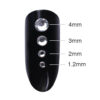 Nageldekor rhinestone 4-storlekar kristaller - silver clear