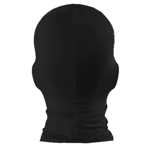 Tunn svart balaclava skidmask rånarluva 1 hål