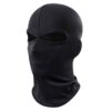 Tunn Svart Balaclava Skidmask Rånarluva 2 Hål
