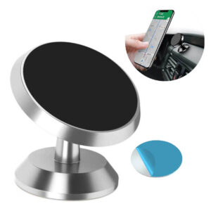 360° Magnet Mobilhållare Självhäftande Bilhållare Silver