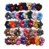 40-pack Scrunchies Hårsnoddar Satin Olika Färger
