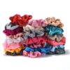 40-pack scrunchies hårsnoddar satin olika färger