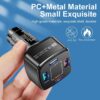 Billaddare 4 usb supersnabb 38w pd quick charge 3. 0