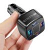 Billaddare 4 usb supersnabb 38w pd quick charge 3. 0