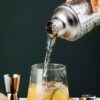 Cocktailshaker med drinkrecept 400ml shaker glas rostfritt stål