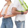 2-pack reflexväst reflexsele för löpning och cykling neon gul