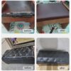 Självhäftande skinn fix repair dekor patch för soffa svart 35*137