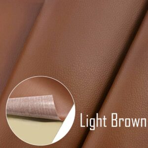 Sjalvhaftande lader skinn lagning repair fix brun