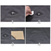 Självhäftande skinn fix repair dekor patch för soffa svart 35*137