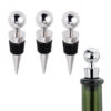 3-pack Vinkork I Metall - Vinpropp Vinförslutare Silver
