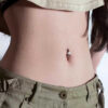 Fake navelpiercing navelring utan hål silver
