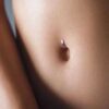 Fake navelpiercing navelring utan hål silver
