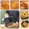 Fyrkantiga air fryer papper 100-pack - 17cm engångspapper för luftfritös