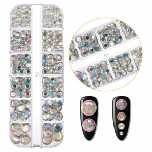 Stora Rhinestone Nageldekorationer Kristall - Olika Storlekar I Ask