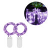 2-pack 1m Mini Led Ljusslinga Batteridriven Lila