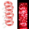 6-pack 1m Mini Led Ljusslinga Batteridriven Röd