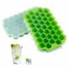 Stapelbar isform med lock - iskubsform hexagon bakform silikon