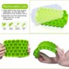 Stapelbar isform med lock - iskubsform hexagon bakform silikon