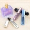 Mini refill parfymflaska - påfyllningsbar resebehållare 5ml silver