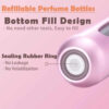 Mini refill parfymflaska - påfyllningsbar resebehållare 5ml silver