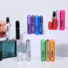 Mini refill parfymflaska - påfyllningsbar resebehållare 5ml silver