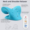 Nacksträckare kudde memoryfoam - nack- och axelavslappning - nackkudde