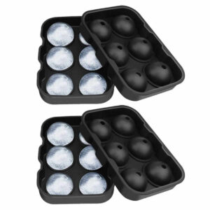 2-pack 6 Runda Isbitar Silikon Isform Iskulor