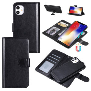 Iphone 14 Plus 2-i-1 Magnetiskt Plånboksfodral Svart