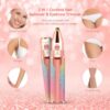 2-i-1 uppladdningsbar epilator ögonbrynstrimmer