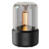 Retro Aroma Diffuser Luftfuktare Med Belysning Svart