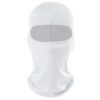 Tunn Vit Balaclava Skidmask Rånarluva 1 Hål