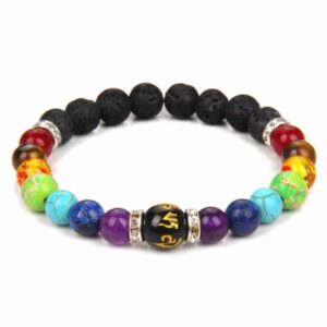 Chakra Armband med Stenpärlor