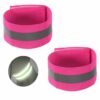 2-Pack Reflexarmband Reflexer Kardborre Rosa