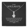 Soulmate Present Halsband till Flickvän Kubisk Zirkon Silver
