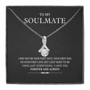 Soulmate Present Halsband till Flickvän Kubisk Zirkon Silver